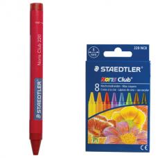 Восковые мелки STAEDTLER (Германия) 'Noris Club', 8 цветов, картонная упаковка, европодвес, 220 NC8