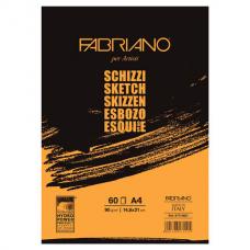Альбом для рисования FABRIANO Schizzi мелкое зерно, 120 листов, 90 г/м2, А4, 210х297 мм, 57721297