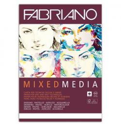 Альбом для рисования FABRIANO Mixed Media мелкое зерно, 40 л., 250 г/м2, А4, 210х297 мм, 19100381
