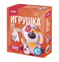 Набор для изготовления игрушки из глины 'Собачка', глина, краски, стек, LORI, Гл-003