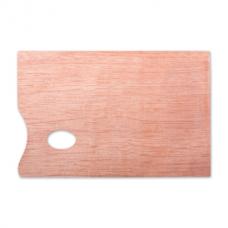 Палитра для рисования, деревянная, прямоугольная, 20х30 см, толщина 5 мм, DK18434