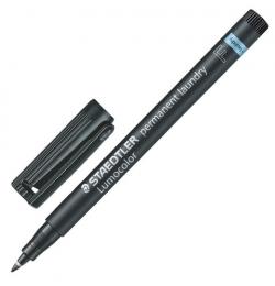 Маркер для ткани STAEDTLER (Германия) 'Lumocolor', ЧЕРНЫЙ, круглый наконечник, 0,6 мм, 319 LM F-9