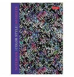Блокнот МАЛЫЙ ФОРМАТ (110х147 мм), А6, 160 л., твердая обложка, клетка, HATBER, "Color texture", 160ББ6В1, 160ББ6В1_22070