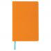 Ежедневник недатированный А5 (138x213 мм) BRAUBERG "Flex", кожзам, 136 л., оранжевый, 111682