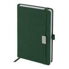 Ежедневник датированный 2021 А5 (138х213 мм) BRAUBERG "Control", кожзам, держатель для ручки, зеленый, 111474