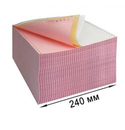 Бумага самокопирующая с перфорацией цветная, 240х305 мм (12'), 3-х слойная, 600 комплектов, DRESCHER