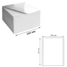 Бумага самокопирующая с перфорацией белая, 240х305 мм (12'), 3-х слойная, 600 компл, DRESCHER
