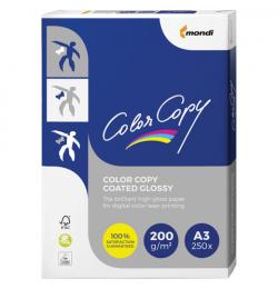 Бумага COLOR COPY GLOSSY, мелованная, глянцевая, А3, 
плотность 200 г/м2, 250 л.