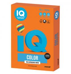 Бумага оранжевая, OR43 А4, 80 г/м2, 100 л. INTENSIVE IQ