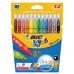 Фломастеры BIC 'Kid Couleur', 12 цвета, суперсмываемые, вентилируемый колпачок, европодвес, 841798