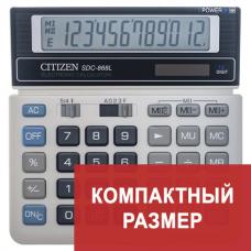 Калькулятор настольный CITIZEN SDC-868L, МАЛЫЙ (152х154 мм), 12 разрядов, двойное питание