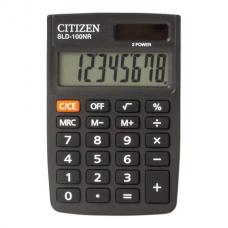 Калькулятор карманный CITIZEN SLD-100NR (90х60 мм), 8 разрядов, двойное питание