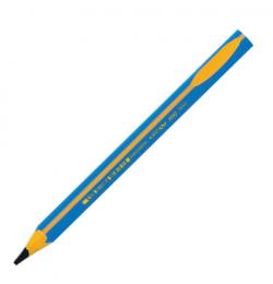 Карандаш чернографитный утолщенный BIC, 1 шт., 'Kids Evolution', HB, трехгранный, корпус синий с желтым, заточенный, 919262