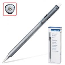 Карандаш механический STAEDTLER (Германия) 'Triplus micro', корпус серебристый, ластик, 0,5 мм, 774 25