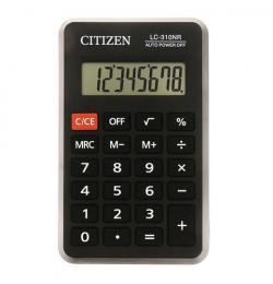 Калькулятор карманный CITIZEN LC310NR (114х69 мм), 8 разрядов, питание от батарейки, LC-310NR