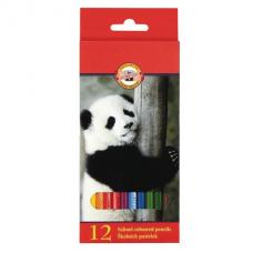 Карандаши цветные KOH-I-NOOR 'Animals', 12 цветов, грифель 2,8 мм, заточенные, европодвес, 3552012008KSRU