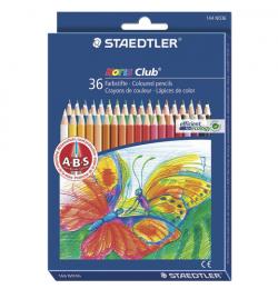 Карандаши цветные STAEDTLER (Германия) 'Noris club', 36 цветов, заточенные, европодвес, 144 ND36