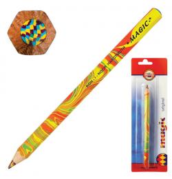 Карандаш с многоцветным грифелем KOH-I-NOOR, 1шт., Magic 'Original', 5,6 мм, блистер, 3405001008BL