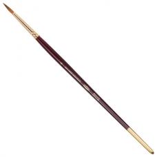Кисть художественная KOH-I-NOOR колонок, круглая, №4, короткая ручка, блистер, 9935004010BL