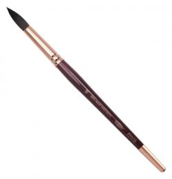 Кисть художественная KOH-I-NOOR белка, круглая, №18, короткая ручка, блистер, 9935018017BL