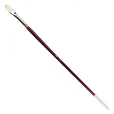 Кисть художественная KOH-I-NOOR щетина, плоская, №4, длинная ручка, блистер, 9936004014BL