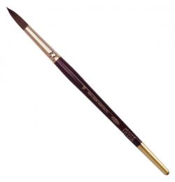 Кисть художественная KOH-I-NOOR белка, круглая, №16, короткая ручка, блистер, 9935016017BL