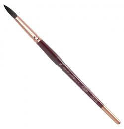 Кисть художественная KOH-I-NOOR белка, круглая, №14, короткая ручка, блистер, 9935014017BL