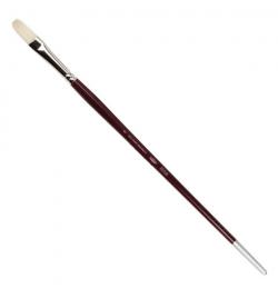 Кисть художественная KOH-I-NOOR щетина, плоская, №6, длинная ручка, блистер, 9936006014BL