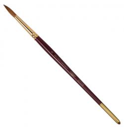 Кисть художественная KOH-I-NOOR колонок, круглая, №9, короткая ручка, блистер, 9935009010BL