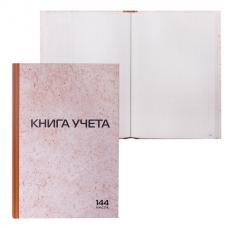 Книга учета 144 л., А4 200*290 мм, клетка, твердая обложка из картона, нумерация страниц, типографский блок, STAFF