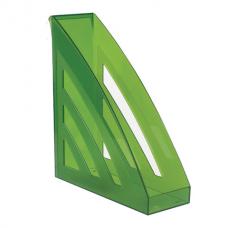 Лоток вертикальный для бумаг "Office style", 245х90х285 мм, тонированный зеленый, 237284