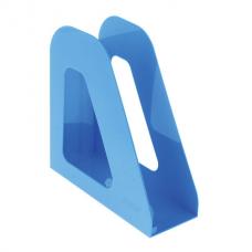 Лоток вертикальный для бумаг "Фаворит" (235х240 мм), ширина 90 мм, голубой, ЛТ722