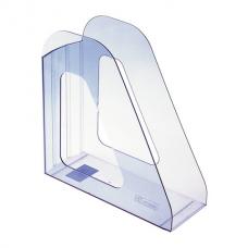 Лоток вертикальный для бумаг "Фаворит" (235х240 мм), ширина 90 мм, тонированный голубой, ЛТ702