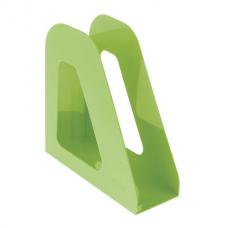 Лоток вертикальный для бумаг "Фаворит" (235х240 мм), ширина 90 мм, зеленый, ЛТ720