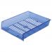 Лотки горизонтальные для бумаг, КОМПЛЕКТ 3 шт., 340х270х70 мм, тонированный синий, "Office", 237259
