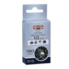 Кнопки канцелярские, металлические, серебряные, 10 мм, 150 шт., KOH-I-NOOR