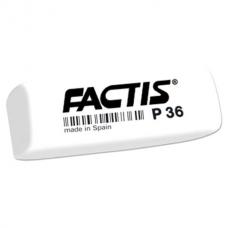 Резинка стирательная FACTIS P 36 (Испания), клиновидная, скошенные края, 56х20х9 мм, ПВХ, CPFP36B