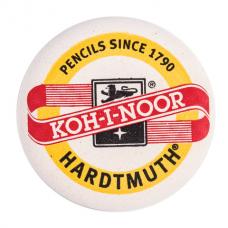 Резинка стирательная KOH-I-NOOR, круглая, диаметр 41 мм, белая, картонный дисплей, 6240041001KK
