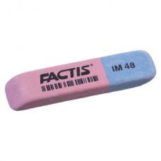 Резинка стирательная FACTIS IM 48 (Испания), прямоугольная, двуцветная, 62х15х8 мм, синтетический каучук, CCFIM48