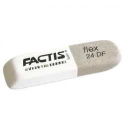 Резинка стирательная большая FACTIS Flex 24 DF (Испания), двуцветная, 74х20х10 мм, синтетический каучук, CCF24DF