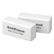 Резинка стирательная ERICH KRAUSE 'Nice Little Thing', прямоугольная, 32х15х12мм, белая, картонный дисплей, 7027