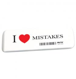 Резинка стирательная большая FACTIS I love mistakes (Испания), 140х44х9 мм, синтетический каучук, GCFGE16C