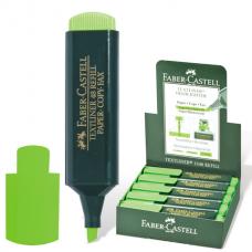 Текстмаркер FABER-CASTELL, НЕОНОВЫЙ ЗЕЛЕНЫЙ, скошенный наконечник, 1-5 мм, FC154863