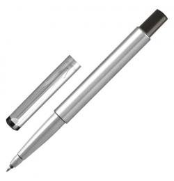 Ручка-роллер PARKER Vector Stainless Steel CT, корпус серебристый, детали из нержавеющей стали, синяя