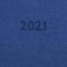 Ежедневник датированный 2021 А5 (138х213 мм), кожзам, карман для ручки, синий