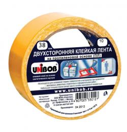 Скотч монтажный 38 мм х 10 м, двухсторонний, основа полипропилен