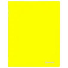 Папка 20 вкладышей BRAUBERG "Neon", 16 мм, неоновая желтая, 700 мкм, 227449