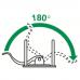 Папка-регистратор LEITZ, механизм 180°, с покрытием пластик, 80 мм, белая, 10101201
