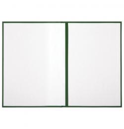 Папка адресная бумвинил с виньеткой, формат А4, зеленая, индивидуальная упаковка, STAFF, 129580