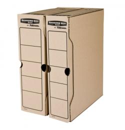 Короб архивный с клапаном А4 (260х325 мм), 100 мм, до 850 листов, FELLOWES Bankers Box "Basic", FS-00102